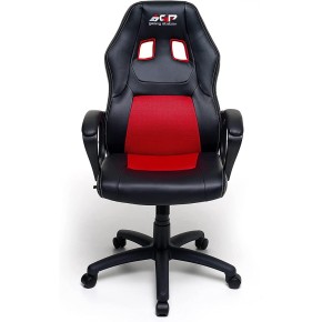 Poltrona Racing con Braccioli e Ruote Ergonomica Rossa Sedia da Gaming Scrivania 2