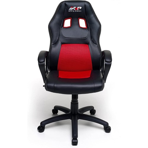Poltrona Racing con Braccioli e Ruote Ergonomica Rossa Sedia da Gaming Scrivania