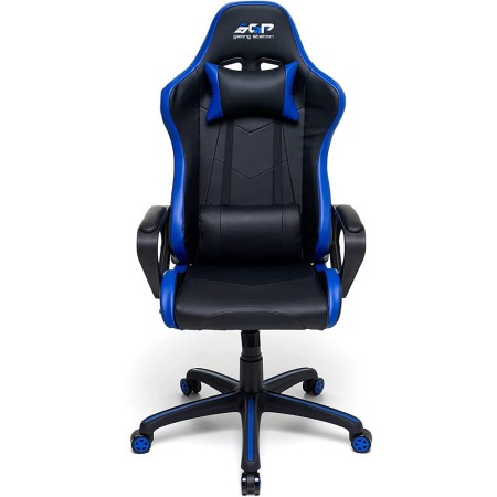 Poltrona Gaming da Ragazzo Blu Ergonomica con Braccioli e Ruote Sedia Scrivania