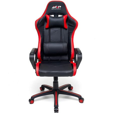 Poltrona Gaming Ergonomica con Braccioli e Ruote Girevoli Rossa Sedia Scrivania