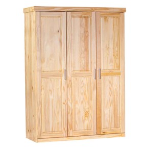 Armadio tre 3 Ante in Legno Appendiabiti Mobile Guardaroba per Camera da Letto