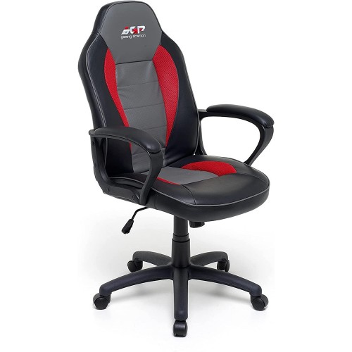 Poltrona da Gaming Player con Braccioli Ruote Girevoli Sedia Ergonomica Ragazzo