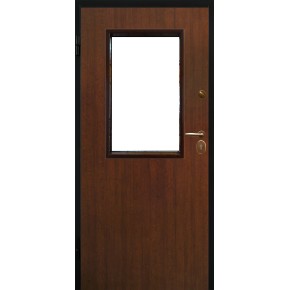 Porta Blindata Grigio per Esterno con Vetro e Grata Portone di Ingresso 2