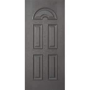 Pannello da Esterno Grigio con Arco Superiore per Porta Blindata 90x210