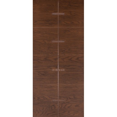 Pannello Porta Blindata Rivestimento Moderno con Inserti in Alluminio da Esterno
