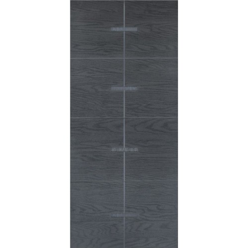 Pannello per Porta Blindata Moderno Inserti Alluminio Rivestimento per Esterno