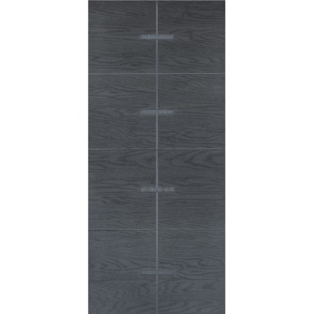 Pannello per Porta Blindata Moderno Inserti Alluminio Rivestimento per Esterno