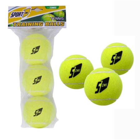 Confezione Busta 3 Palline da Tennis Allenamento Palla per Training Racchetta