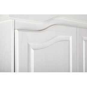 Armadio a 4 Ante Bianco Legno Appendiabiti Mobile Camera Letto Cabina Guardaroba 2