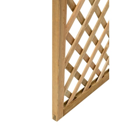 Grigliato Pannello 40x180 h cm Steccato in Legno da Terrazzo Giardino Rampicanti