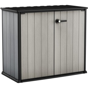 Armadio Keter da Giardino Box Esterno Officina Grigio Effetto Legno Patio Resina