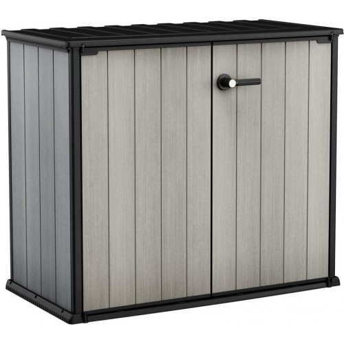 Armadio Keter da Giardino Box Esterno Officina Grigio Effetto Legno Patio Resina