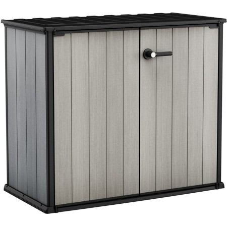 Armadio Keter da Giardino Box Esterno Officina Grigio Effetto Legno Patio Resina