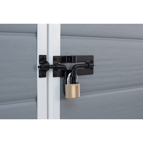 Box per Esterno Keter Armadio Porta Attrezzi da Giardino Grigio in Resina PVC