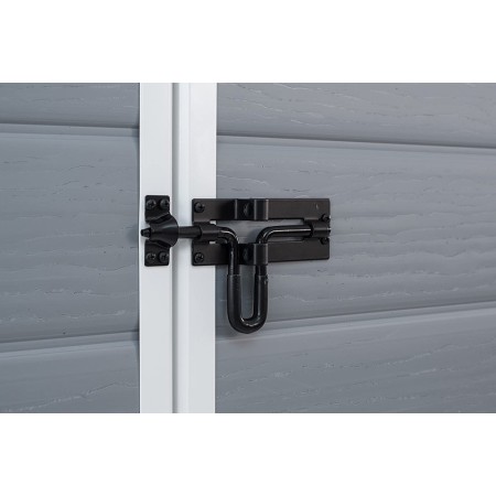 Box per Esterno Keter Armadio Porta Attrezzi da Giardino Grigio in Resina PVC