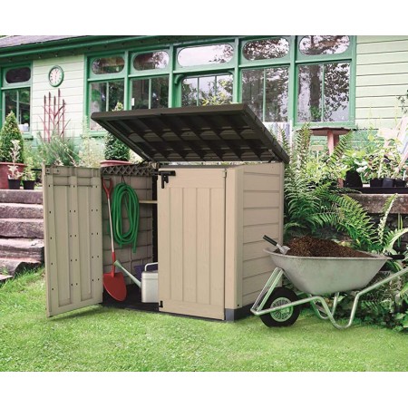 Keter Box per Esterno Resina Porta Attrezzi Lavoro Compatto da Giardino Armadio