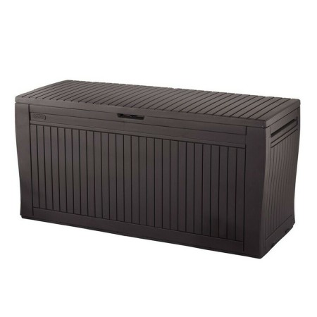 Baule Cassapanca Contenitore con Seduta Ruote Resina Giardino Esterno Plastica