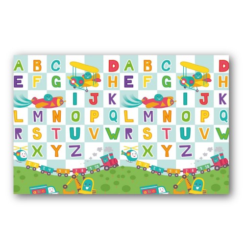 Tappeto per Bambini 150x120 Colorato Arrotolabile Antitrauma Antiscivolo Interno