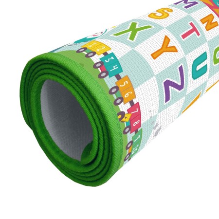 Tappeto per Bambini 150x120 Colorato Arrotolabile Antitrauma Antiscivolo Interno
