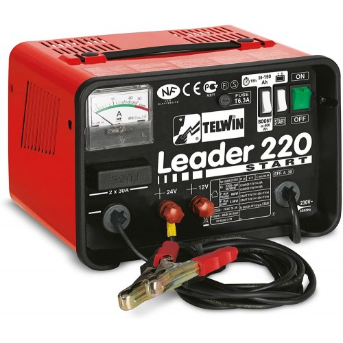 Caricabatterie Portatile con Cavi Ricarica per Auto Moto Booster Jump Starter