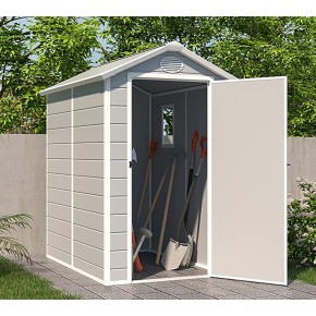 Rimessa per Attrezzi in Resina Capanno Ricovero Box Casetta Giardino Ripostiglio 2