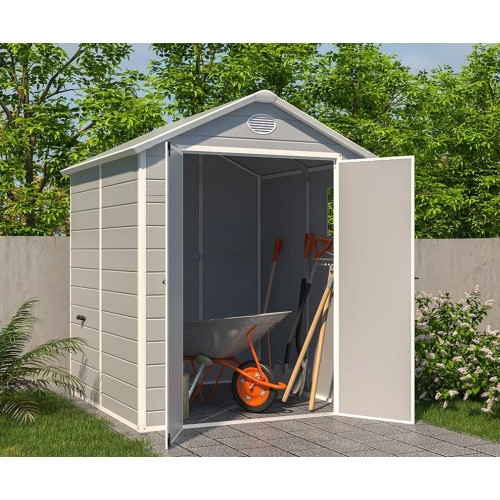 Casetta in Resina Rimessa per Attrezzi Capanno Ricovero Box Giardino Ripostiglio