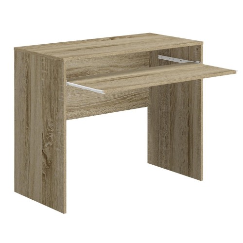 Scrivania Rovere 90 cm con Piano Estraibile PortaPc Tavolo Moderna Salvaspazio