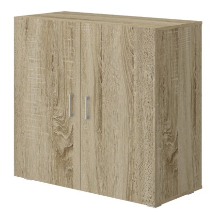 Armadio Multiuso Rovere 2 Ante per Ufficio Bagno Cucina Legno Mobile con Ripiano