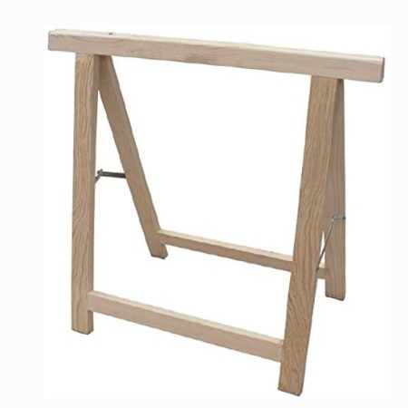 Cavalletto in Legno Portata 100 kg Lavori Pittore Scrivania Officina Pieghevole