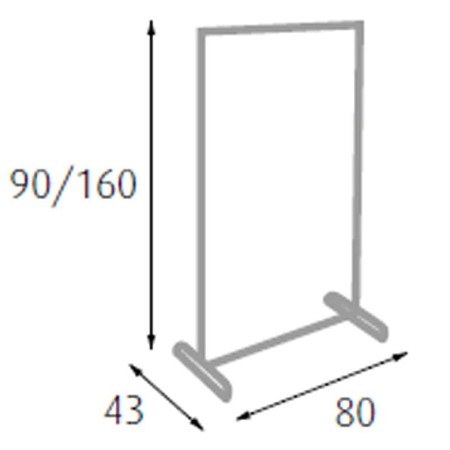 Stender Appendiabiti Porta Abiti con Ruote Economico Carrello Stand Attaccapanni