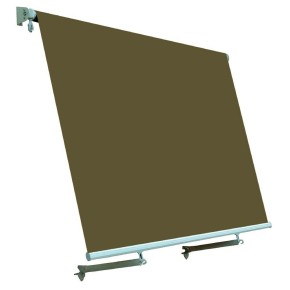 Tenda da Sole Marrone 300x245 a Caduta con Bracci Balconi Rullo Moderna Esterno