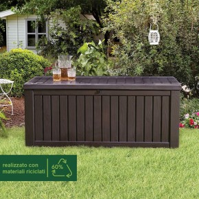 Baule Keter Cassapanca Contenitore con Seduta Esterno Plastica Giardino Multiuso 2