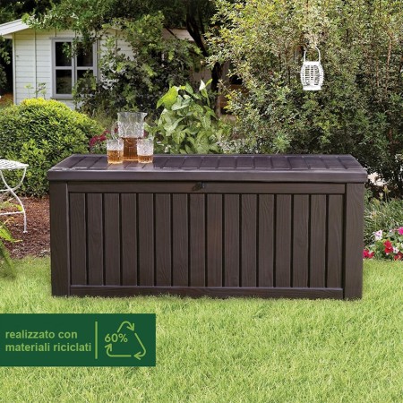 Baule Keter Cassapanca Contenitore con Seduta Esterno Plastica Giardino Multiuso