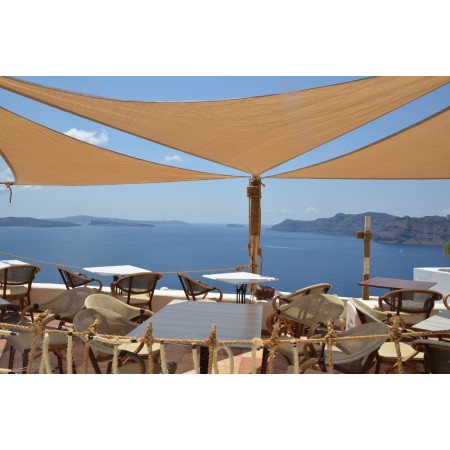 Vela Ombreggiante 5x5 Grigia Triangolare Tenda Parasole da Giardino Impermeabile