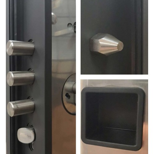 Porta Blindata Inossidabile Acciaio Inox Aisi 304 Portone senza Pannelli