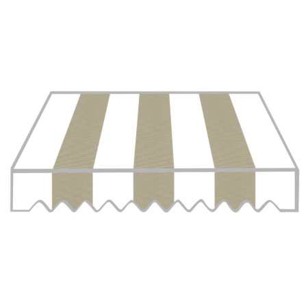 Tenda Parasole a Caduta 300x250 cm Beige con Bracci Balcone Esterno Rullo Sole
