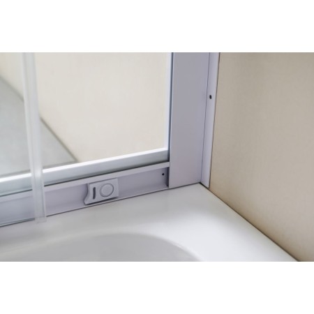 Box Doccia Tondo Semicircolare 80x80 90x90 cm 4 mm in Cristallo Vetro Scorrevole