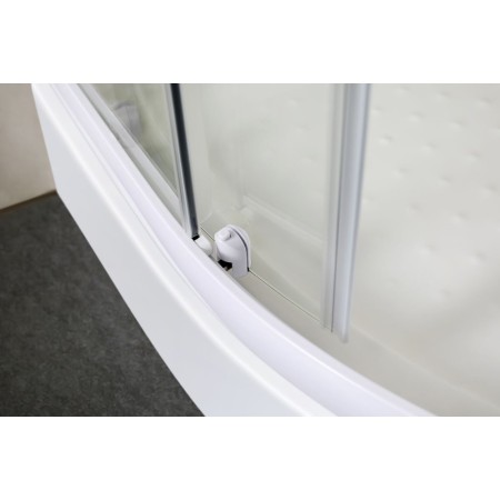 Box Doccia Tondo Semicircolare 80x80 90x90 cm 4 mm in Cristallo Vetro Scorrevole