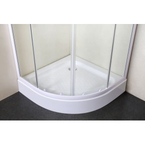 Box Doccia Tondo Semicircolare 80x80 90x90 cm 4 mm in Cristallo Vetro Scorrevole 2