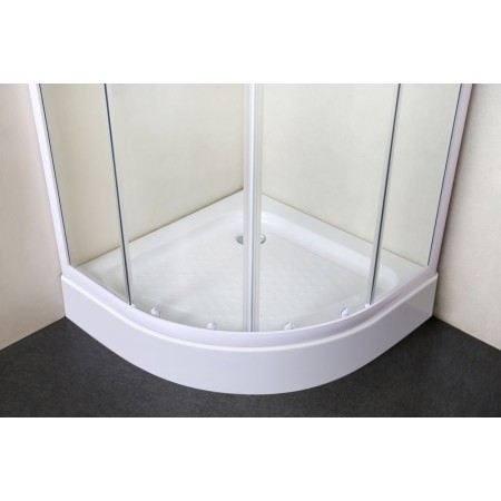 Box Doccia Tondo Semicircolare 80x80 90x90 cm 4 mm in Cristallo Vetro Scorrevole