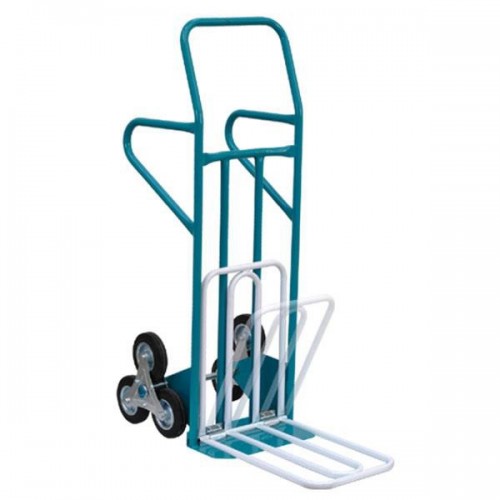 Carrello PortaPacchi 6 Ruote Bravetta Gradini Sali Scale Portata 250 Kg Acciaio