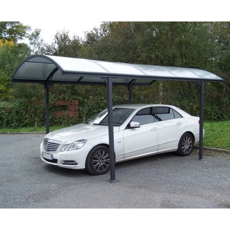 Carport in Alluminio 3x4.8 metri Policarbonato Gazebo Posto Auto Capanno Tettoia