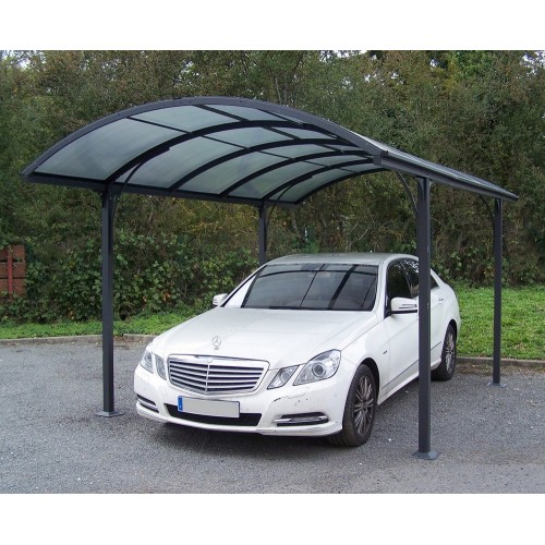 Carport in Alluminio 3x4.8 metri Policarbonato Gazebo Posto Auto Capanno Tettoia