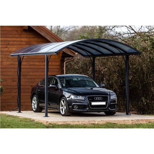 Carport in Alluminio 3x4.8 metri Policarbonato Gazebo Posto Auto Capanno Tettoia