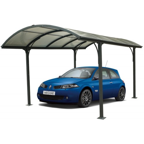 Carport in Alluminio 3x4.8 metri Policarbonato Gazebo Posto Auto Capanno Tettoia