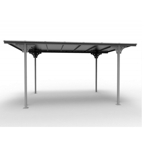 Tettoia in Alluminio 3x4.8 metri Carport Policarbonato Gazebo Posto Auto Capanno