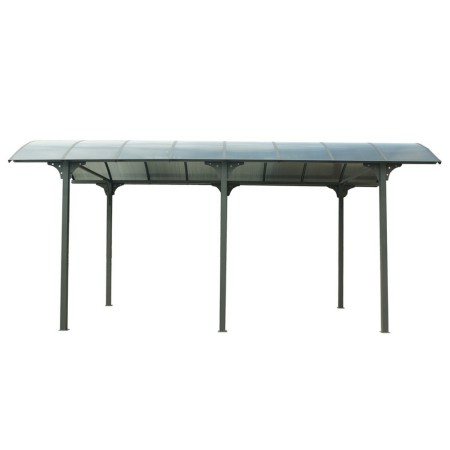Carport in Alluminio 3.6x7.6 mt Policarbonato Posto Auto Tettoia Camper Furgoni