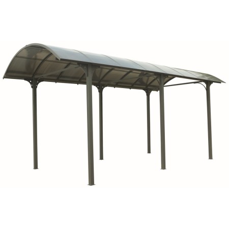 Carport in Alluminio 3.6x7.6 mt Policarbonato Posto Auto Tettoia Camper Furgoni