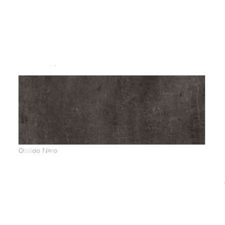 Mobile Madia 3 Ante 3 Cassetti Ossido Nero Bianco Contenitore Soggiorno Credenza