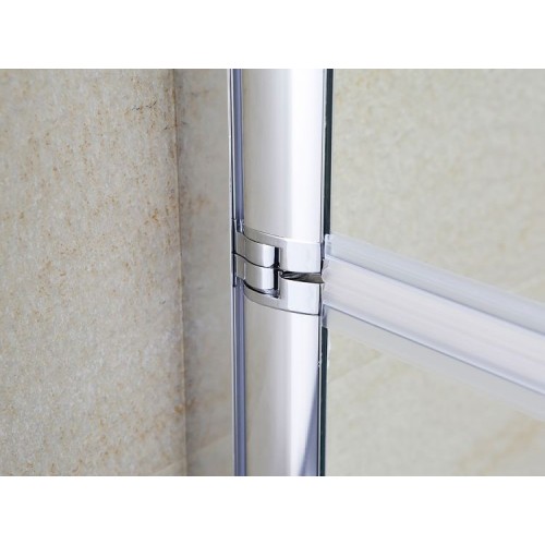 Box Doccia Nicchia 6 mm Anta Battente 70 80 90 100 Porta Parete Cristallo Vetro